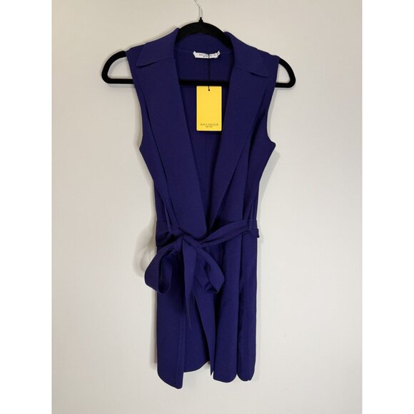 NWT MM LaFleur Anh Jardigan Knit Vest Purple Size XS $299 [jb] - Picture 10 of 11